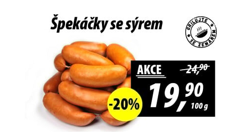 Špekáčky se sýrem vázané
