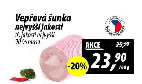Šunka vepřová nejvyšší jakosti