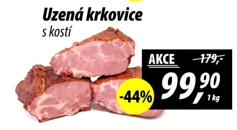Uzená krkovice s kostí