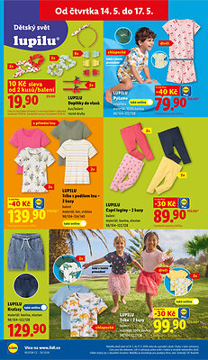 akční leták Lidl 11.5.2026-17.5.2026