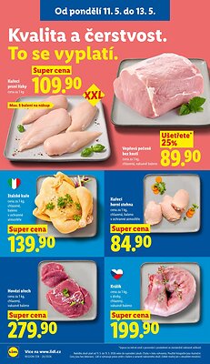 akční leták Lidl 11.5.2026-13.5.2026