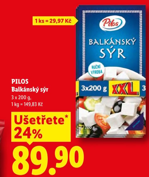Balkánský sýr Pilos