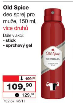 Deodorant sprej pánský Old Spice
