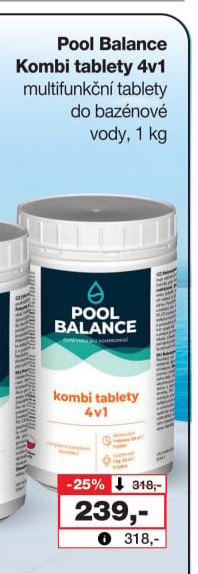 Dezinfekce do bazénu Chlor Štěrk Pool Balance
