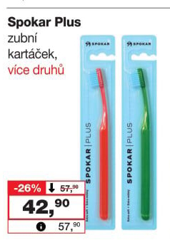 Kartáček na zuby Plus Spokar
