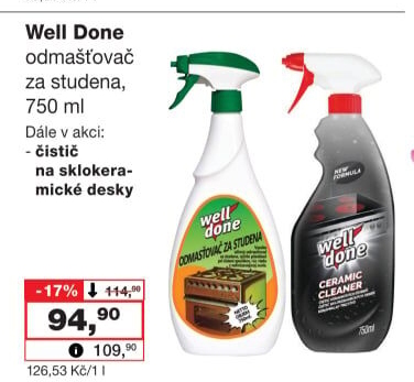 Odmašťovač Well Done