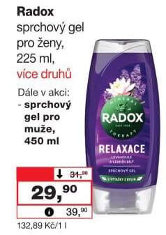 Sprchový gel Radox