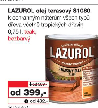 Terasový olej Lazurol