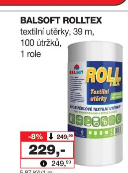 Textilní utěrky Rolltex BALsoft
