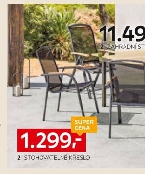 STOHOVATELNÉ KŘESLO