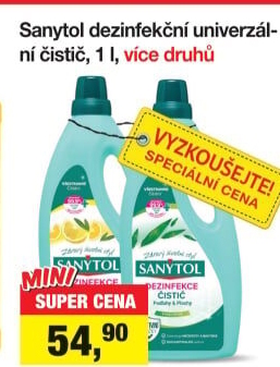 Dezinfekční čističe Sanytol