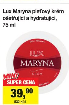 Krém ošetřující hydratační Lux Maryna