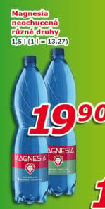 Přírodní voda Magnesia