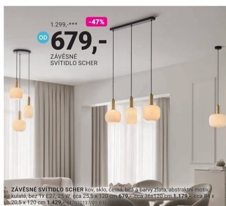 ZÁVĚSNÉ SVÍTIDLO SCHER