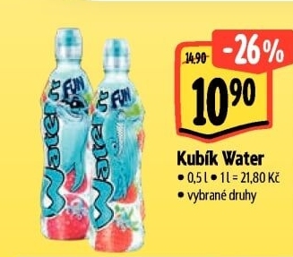 Ochucená voda Waterrr Kubík