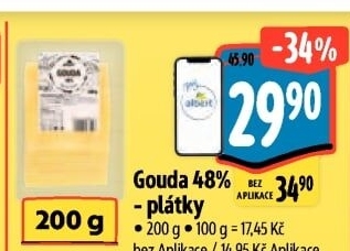 Sýr Gouda 48% Albert