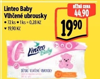 Vlhčené ubrousky dětské Linteo Baby