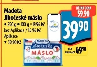 Máslo Jihočeské Madeta