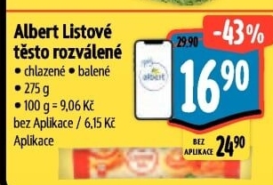 Těsto listové Albert