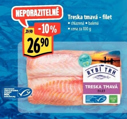 Treska tmavá filety Albert