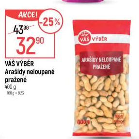 Arašídy neloupané Váš Výběr