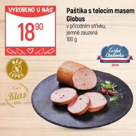 Paštika s telecím masem Globus