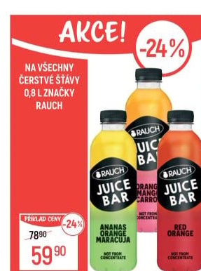Šťáva čerstvá Juice Bar Rauch