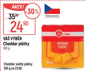 Sýr Cheddar Váš Výběr