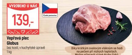 Vepřová plec bez kosti Globus