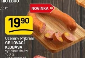 Grilovací klobása Maso Příbram