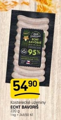 Klobásy Echt Bavoriš Láďa Grileman Kostelecké uzeniny