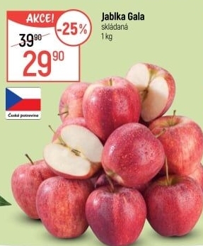 Jablka červená Gala