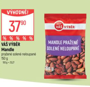 Mandle pražené Váš Výběr