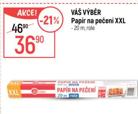 Papír na pečení Váš Výběr