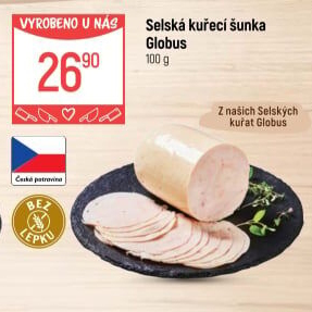 Selská kuřecí šunka Globus