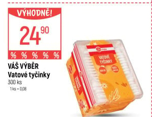 Vatové tyčinky Váš Výběr