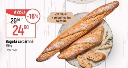 Bageta celozrnná