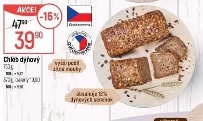 Chléb dýňový