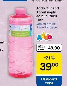 Bublifuk - náplň Addo