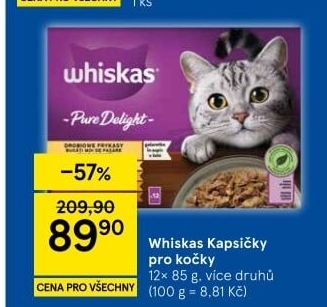 Kapsičky pro kočky Whiskas