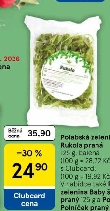 Rukola Polabská zelenina
