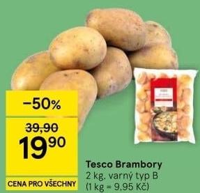 Brambory Tesco
