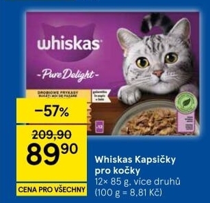 Kapsičky pro kočky Whiskas