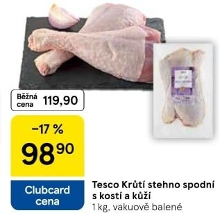 Krůtí stehna Tesco