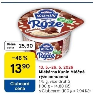 Mléčná rýže Mlékárna Kunín