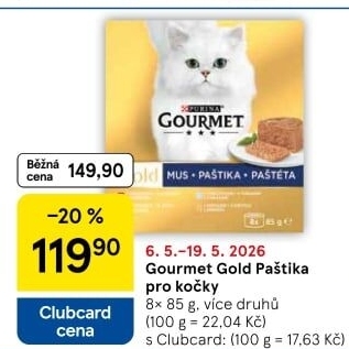 Paštika pro kočky Gold Gourmet Purina