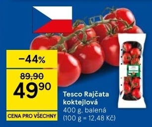 Rajčata koktejlová Tesco