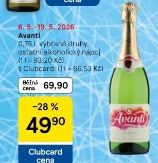 Šumivé nápoje Avanti