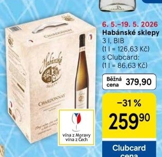 Vína Habánské sklepy - bag in box