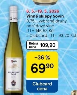 Vína Vinný sklep Sovín